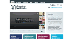 Desktop Screenshot of campionwillcocks.co.uk